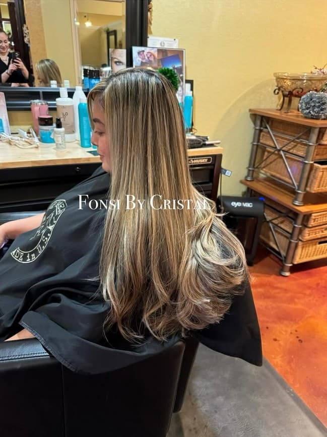 Blonde balayage highlights